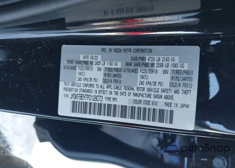 2023 Mazda Cx-5 2.5 S Premium Plus z USA, uszkodzony, nr VIN JM3KFBEM7P0128073